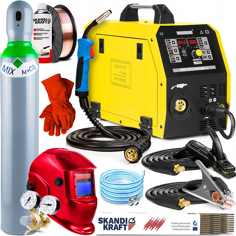 Spawarka Inwertorowa Magnum MIG 210 L Synergia 4x4 200A