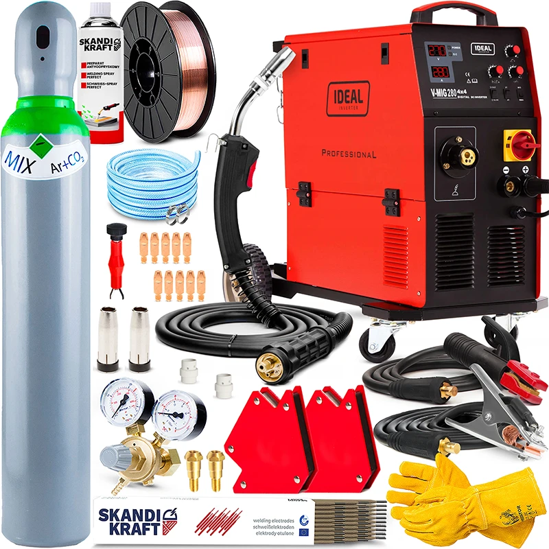 Spawarka Migomat Ideal V-MIG 280 4x4 DIGITAL MMA