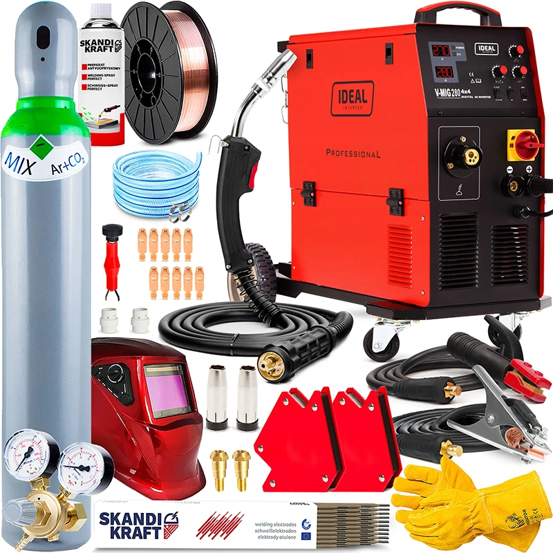 Spawarka Migomat Ideal V-MIG 280 4x4 DIGITAL MMA
