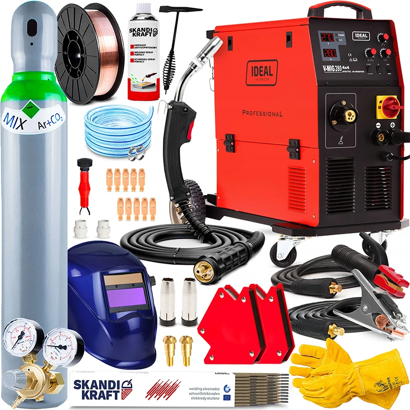 Spawarka Migomat Ideal V-MIG 280 4x4 DIGITAL MMA