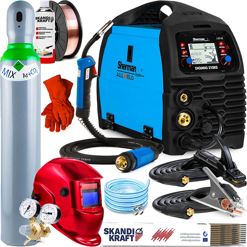 Spawarka Migomat Sherman Digimig 210 XS MIG MAG MMA Tig Lift Zestaw#3