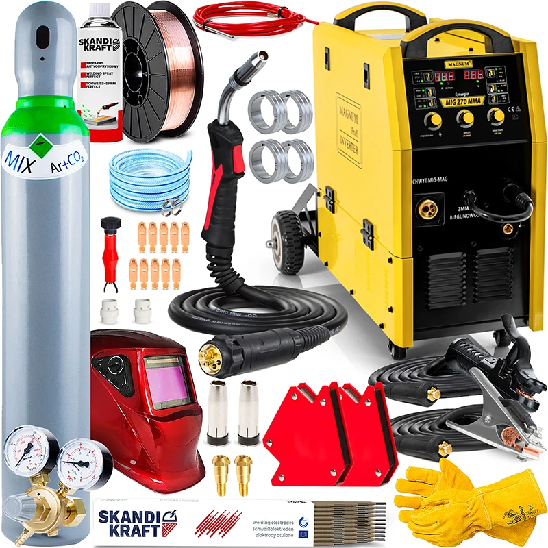 Spawarka Inwertorowa Magnum MIG 270 Synergia IGBT 400V Zestaw#2