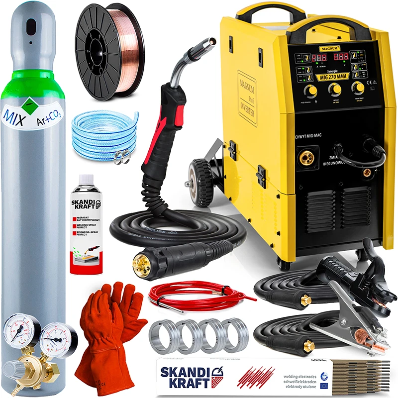 Spawarka Inwertorowa Magnum MIG 270 Synergia IGBT 400V Zestaw#3