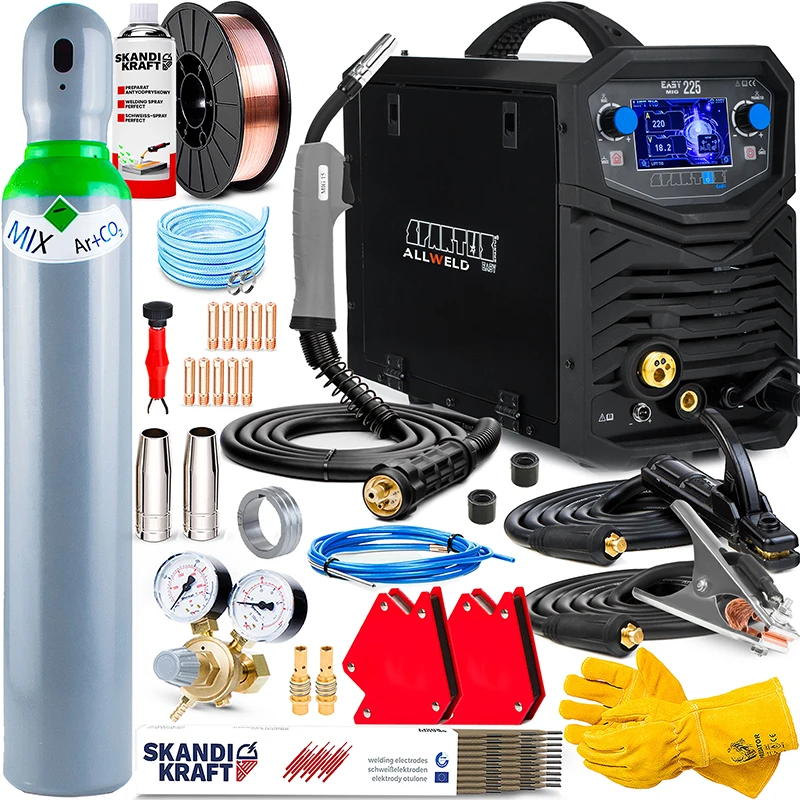 Spawarka Inwertorowa Spartus EasyMIG 225 Synergia LCD