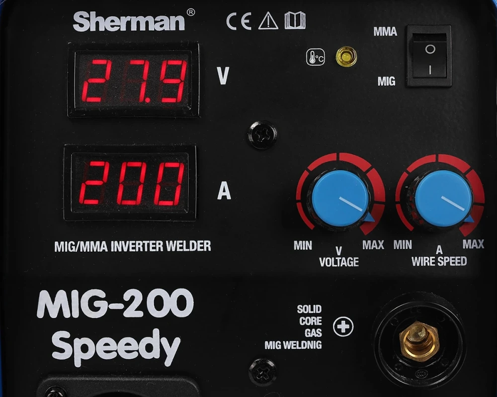 Spawarka Migomat Sherman MIG 200 Speedy MAG MMA Zestaw#2AK