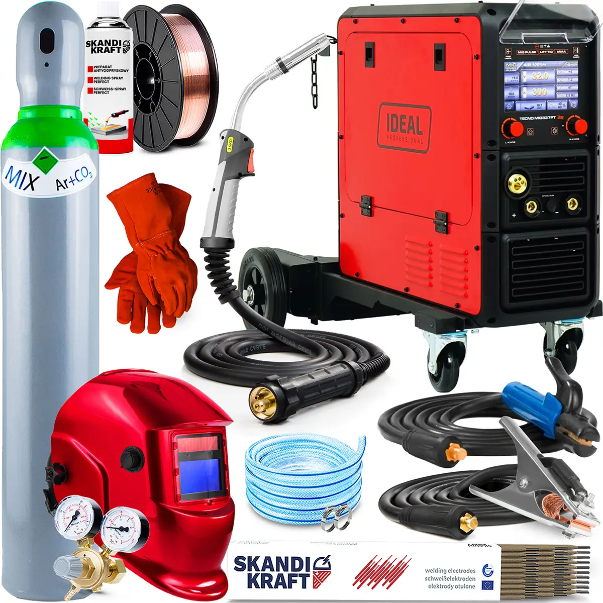 Spawarka Ideal Tecno MIG 337 Pulse Synergic LCD