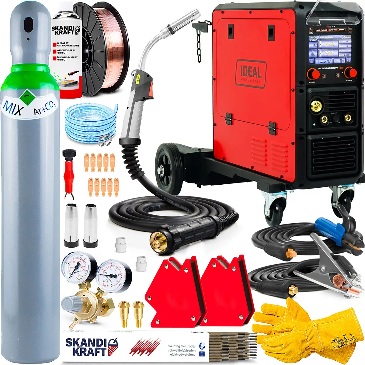 Spawarka Ideal Tecno MIG 337 Pulse Synergic LCD