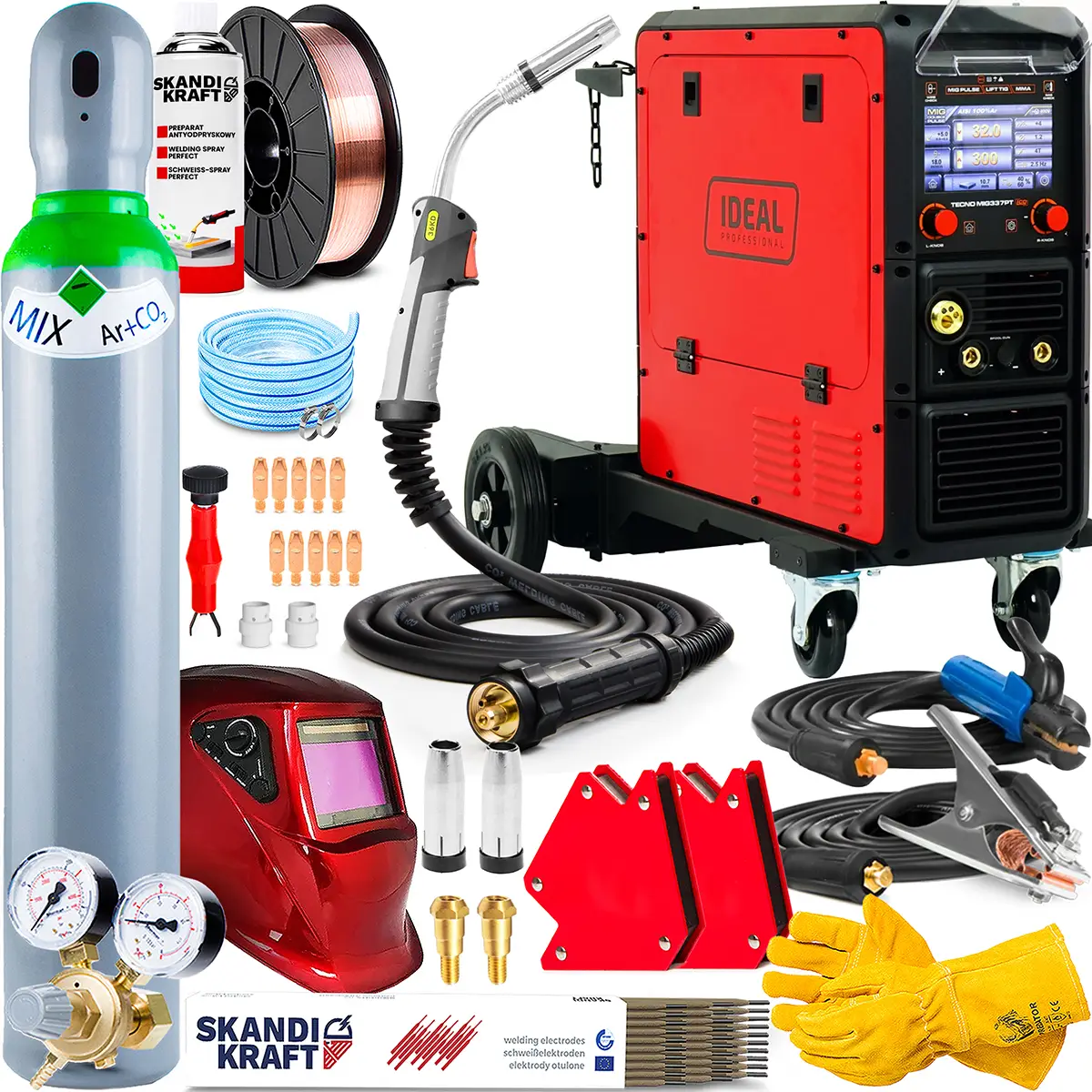 Spawarka Ideal Tecno MIG 337 Pulse Synergic LCD