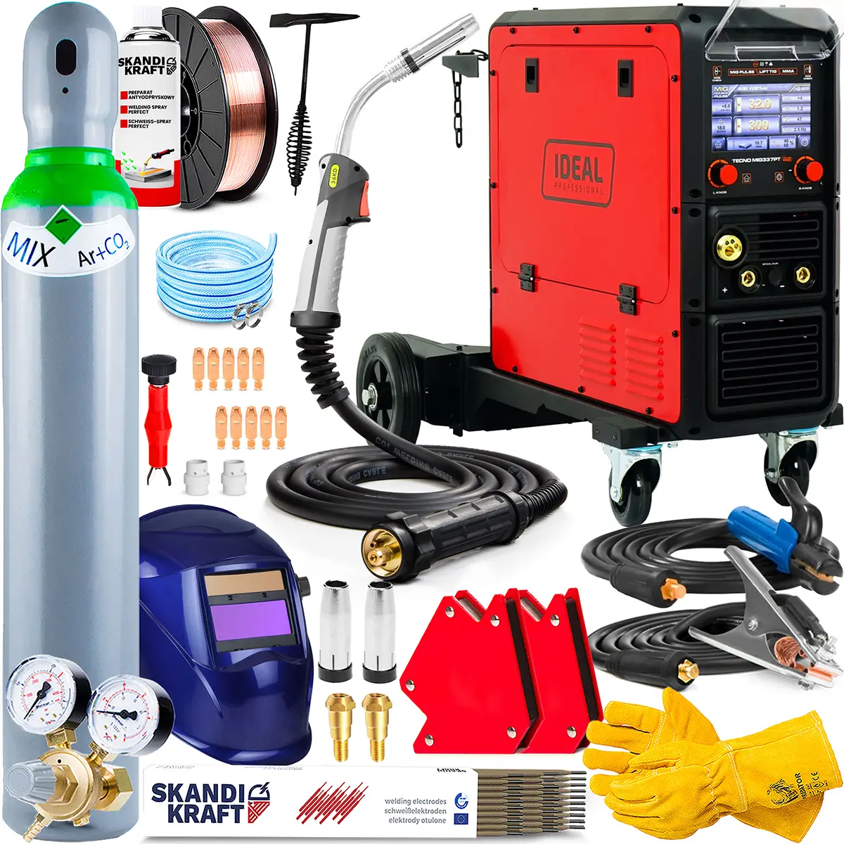 Spawarka Ideal Tecno MIG 337 Pulse Synergic LCD