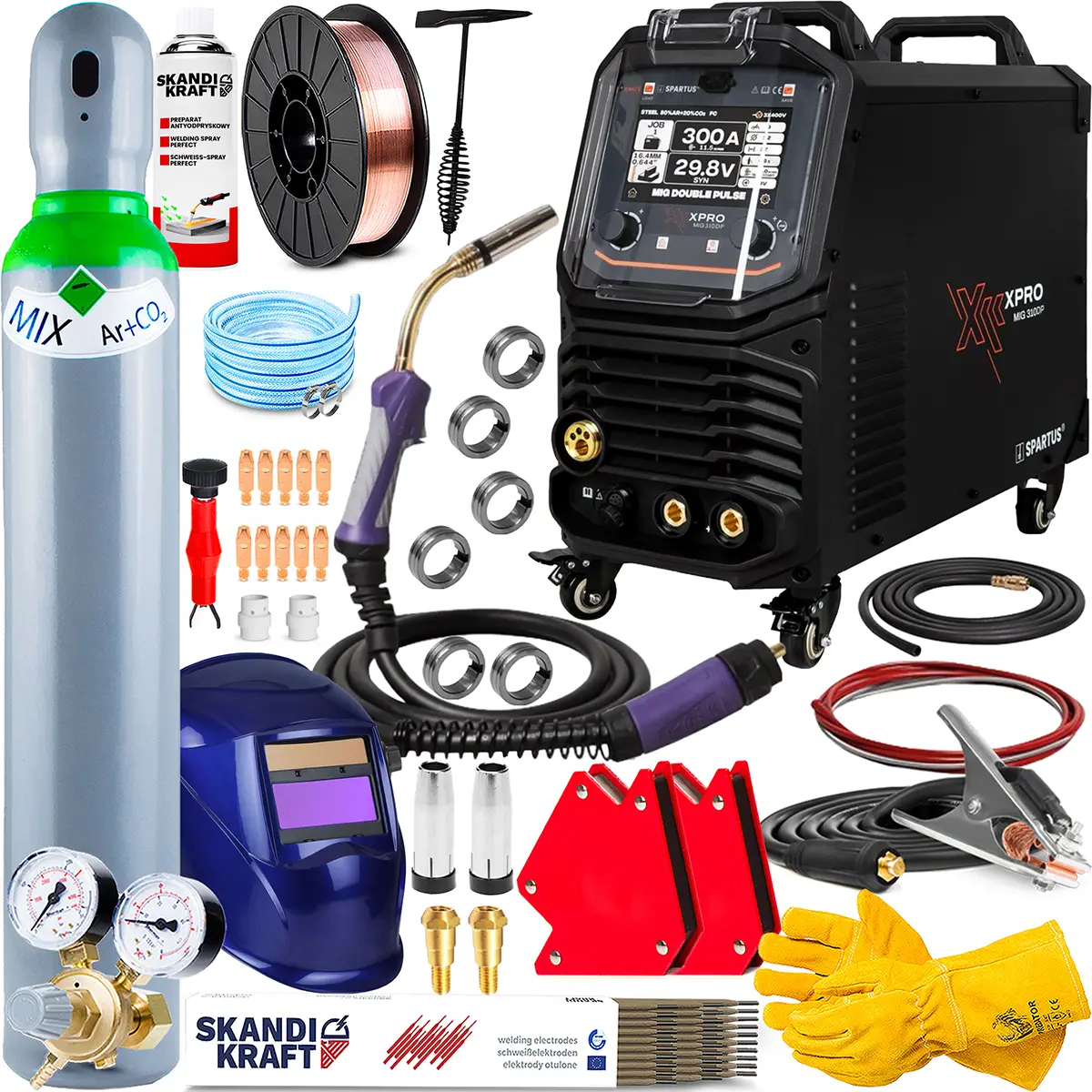 Spartus XPro MIG 310 Dual Pulse - Zestaw Producenta