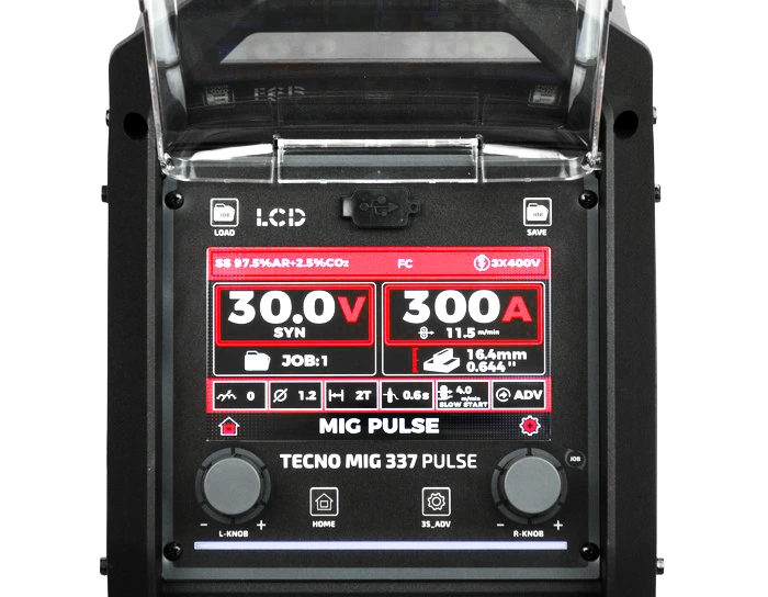 TECNO MIG 337P PULSE LCD Black Series 4x4