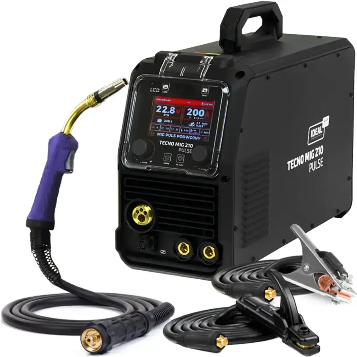 Ideal TECNO MIG 210 PULSE LCD Black Series 4x4