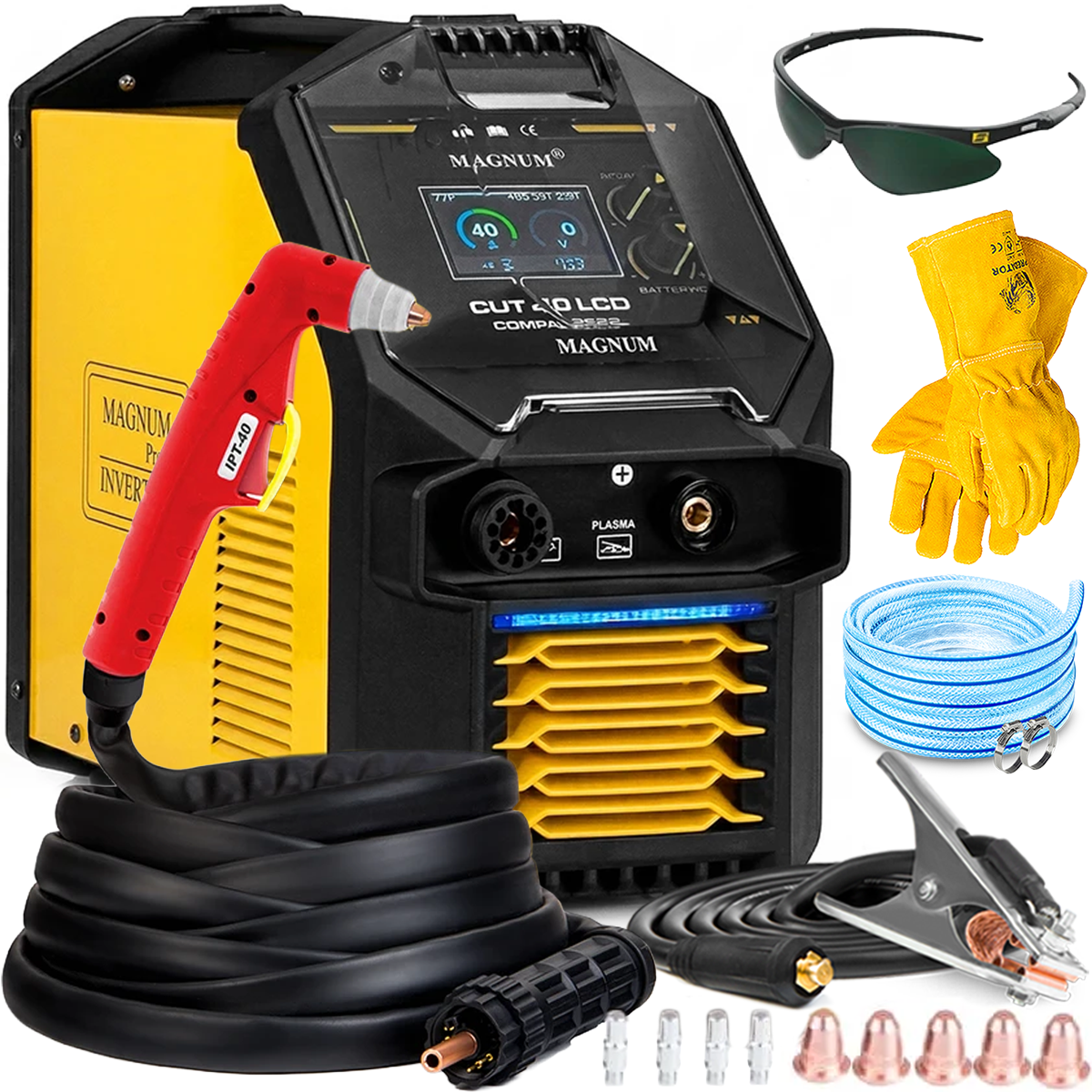 Przecinarka plazmowa plazma Magnum CUT 40 LCD Compressor 40A - cięcie do 12 mm