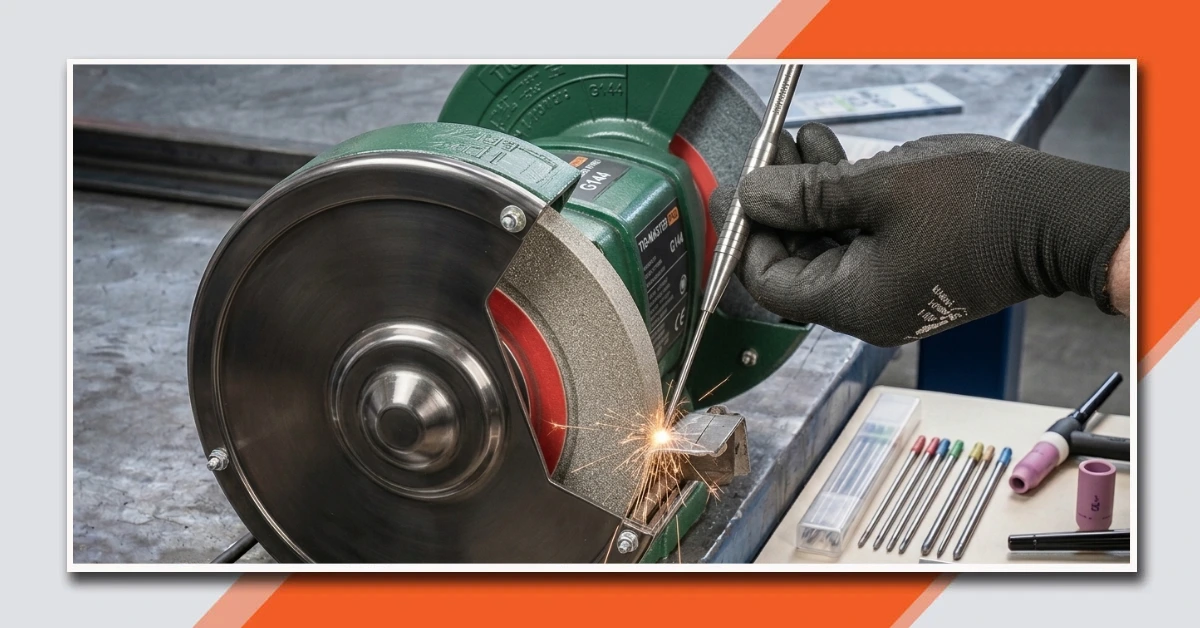 Jak prawidłowo ostrzyć elektrody wolframowe TIG?